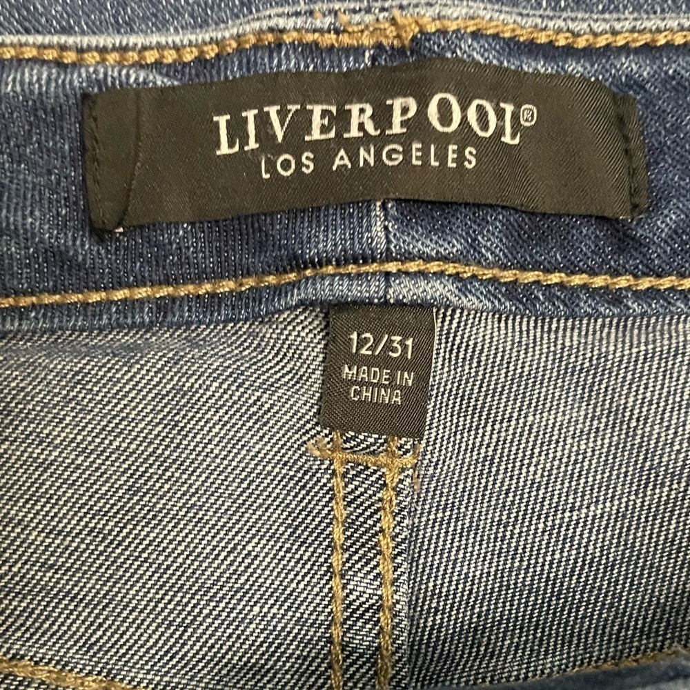 Liverpool Los Angeles Liv ECO Not Skinny Skinny Slim Relaxed Denim Jean Sz 12/31 - Picture 8 of 15